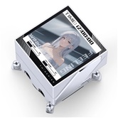 Комплект водяного охлаждения JONSBO TM-280 White LGA1851/1700/1200/115X/AM5/AM4 (6шт/кор, TDP 285W, ARGB FAN and ARGB LCD Display PUMP,  PWM, DUAL FAN 140mm, белый) RET