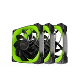 Комплект вентиляторов (3 шт.) Geometric Future Squama 3005RG-14 Reverse Green 140mm / PWM, 140x140x30 mm, 1800 rpm, 73.5 cfm, 31.5 dBA / 1F3005R314200