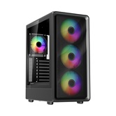 Корпус 1STPLAYER WA7 Black / ATX / 3x140mm & 1x120mm ARGB fans / WA7-BK-3FA7-14-1FA7
