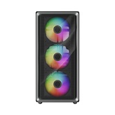 Корпус 1STPLAYER WA7 Black / ATX / 3x140mm & 1x120mm ARGB fans / WA7-BK-3FA7-14-1FA7