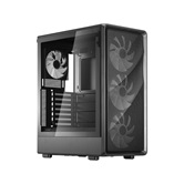 Корпус 1STPLAYER WA7 Black / ATX / 3x140mm & 1x120mm ARGB fans / WA7-BK-3FA7-14-1FA7