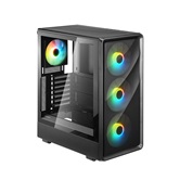 Корпус 1STPLAYER WA7 Black / ATX / 3x140mm & 1x120mm ARGB fans / WA7-BK-3FA7-14-1FA7