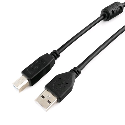 Кабель профессиональный USB 2.0 AB, 3м, черный